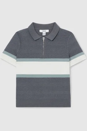 Reiss Grove - Grove Textured Colour-Block Polo Shirt
