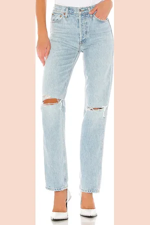 RE/DONE JEAN DROIT HIGH RISE LOOSE in .