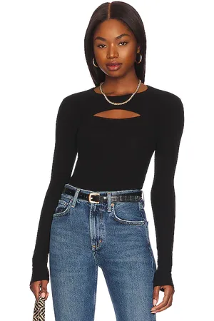 ENZA COSTA Silk Knit Cutout Crew in .