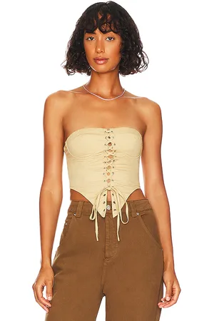 superdown Ashlyn Lace Up Top in .