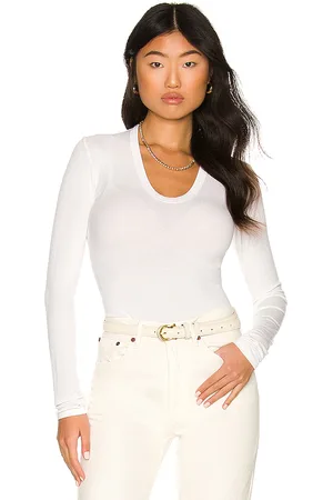 ENZA COSTA Rib Fitted Long Sleeve in .