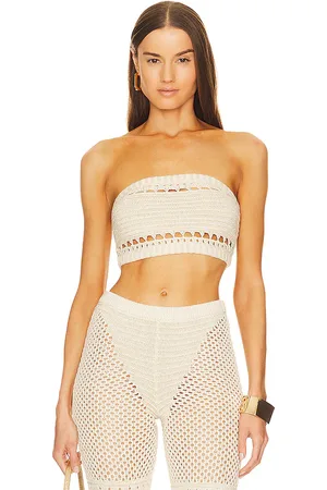 Retrofete Luiz Strapless Top in And Gold in .