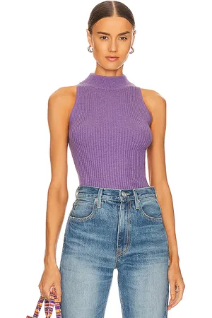 AUTUMN CASHMERE DOS-NU RIB MOCK in .