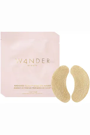Wander Beauty MASQUE POUR LES YEUX BAGGAGE CLAIM GOLD EYE MASK 6 PACK in .