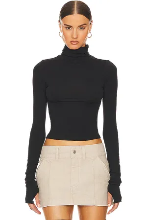 Helsa COL ROULÉ JERSEY LONG SLEEVE in .