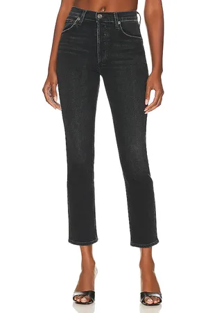 AGOLDE JEAN DROIT TAILLE HAUTE RILEY LONG in .
