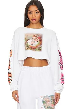 Boys Lie T-SHIRT CROPPED MANCHES LONGUES NESTLED UP in .