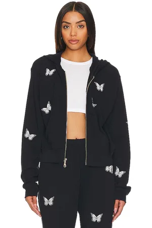 LAUREN MOSHI SWEAT À CAPUCHE CROPPED AVEC GLISSIÈRE LACHELLE in .