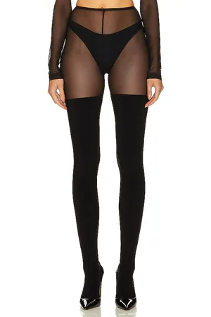 Norma Kamali LEGGINS AVEC PIEDS SPLICED LEGGING WITH FOOTSIE in .