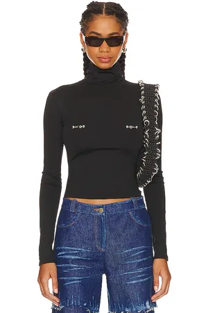 Lado Bokuchava T-SHIRT COL MONTANT AVEC PIERCINGS in .