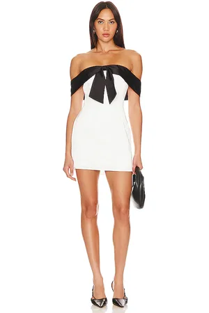 MORE TO COME ROBE COURTE JEWEL in Black,White.