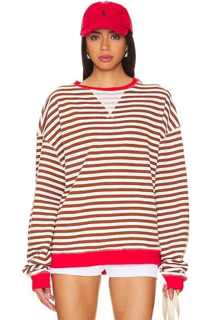 Free People PULL RAS DE COU RAYÉ WE THE FREE CLASSIC in .