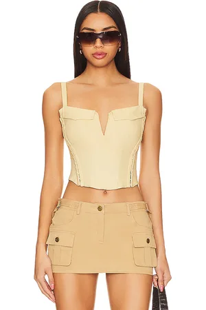 superdown Leslie Cargo Corset Top in .