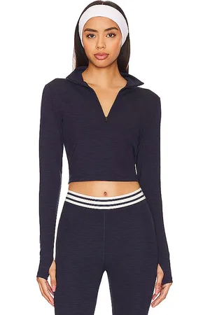 Splits59 Stevie Active Rib Half Zip Top in .