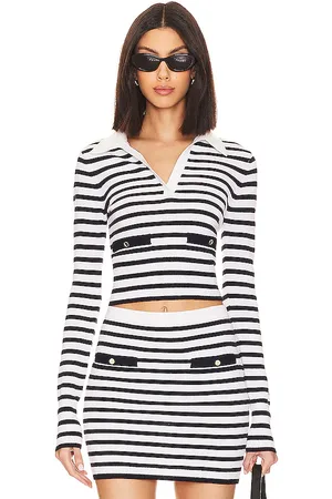 Lovers And Friends PULL SELENE STRIPED in Black,White.