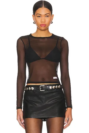 Alexander Wang Bodycon Long Sleeve Tee in .