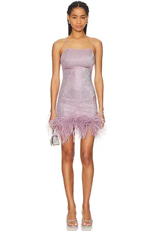 Oseree ROBE MINI À PLUMES DISCO in .
