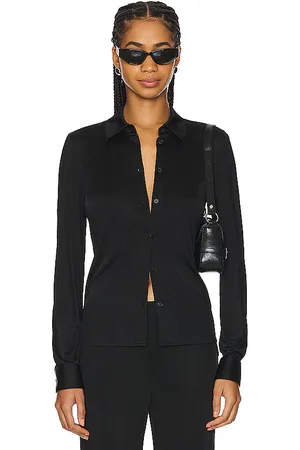 Helmut Lang Fluid Button Up Blouse in .