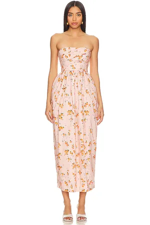 LOVESHACKFANCY ROBE MI-LONGUE LUXIE in .