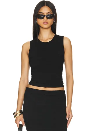 AUTUMN CASHMERE Broken Stitch Crop Tank in .