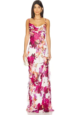 Nicholas ROBE MAXI KAMILA RUFFLE COWL in .