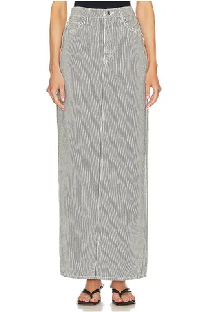 GRLFRND JUPE CRAYON MAXI AVEC FENTE DOS AMARA in .