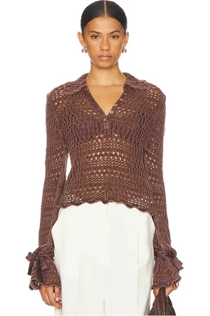 Free People Pointelle Pullover in .