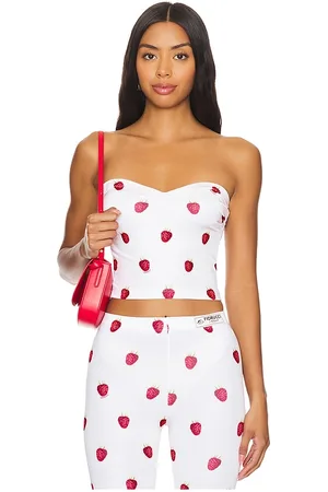 Fiorucci TOP BUSTIER RASPBERRY PRINT in .