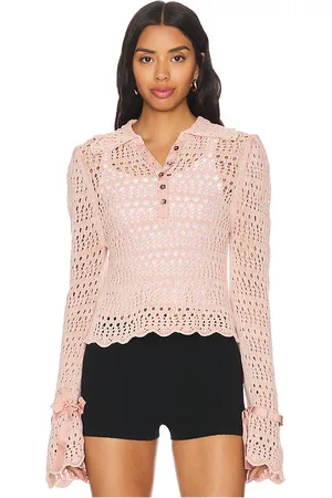 Free People Pointelle Pullover in .