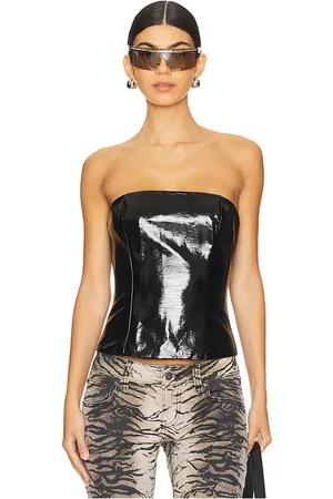 superdown Novi Faux Leather Corset in .