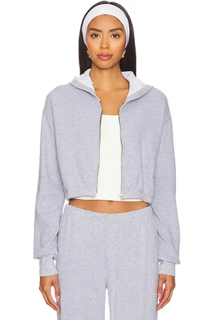 LA Made SWEAT À CAPUCHE CROPPED ZIP UP in .