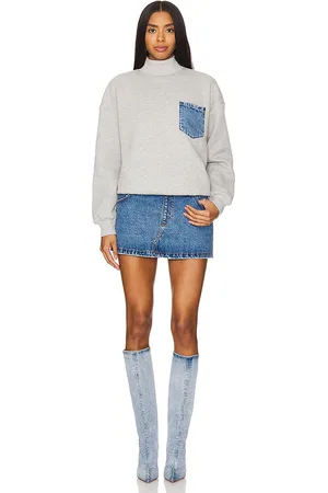 SER.O.YA ROBE MARLEY TERRY DENIM SWEATER in .