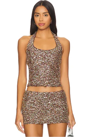 SIEDRES TOP DOS-NU JULI FITTED SEQUINED in .