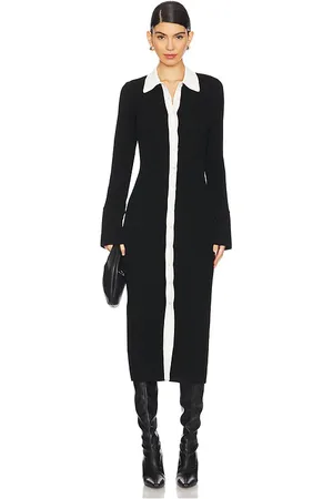 AUTUMN CASHMERE ROBE BOUTONNÉE in .