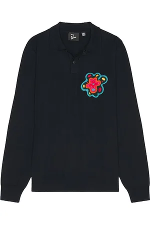 By Parra Flower Blob Knitted Polo Sweater in .