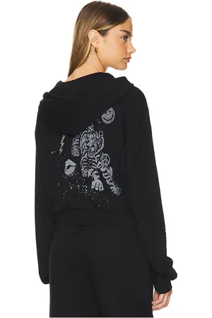 LAUREN MOSHI SWEAT À CAPUCHE CROPPED AVEC GLISSIÈRE LACHELLE CROP ZIP UP HOODIE in .