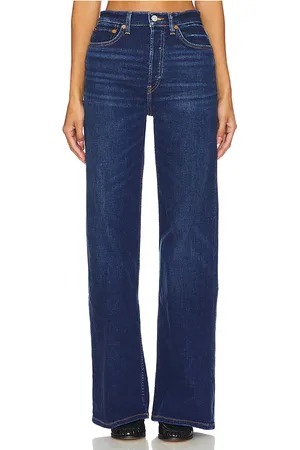 RE/DONE JEAN TAILLE ULTRA HAUTE JAMBES LARGES 70S in .