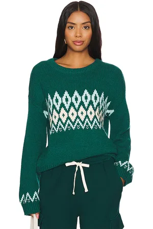 MONROW PULL WOOL FAIR ISLE CREW NECK in .