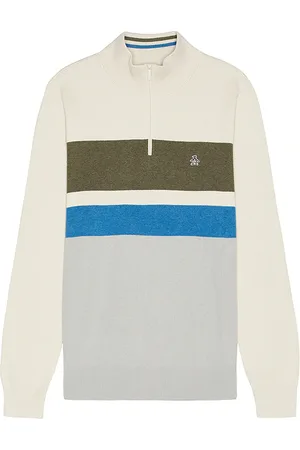 Original Penguin Chest Stripe Quarter Zip in .