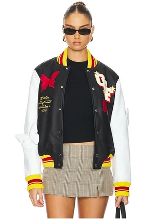 OFF-WHITE BLOUSON 2013 LEATHER VARSITY in .
