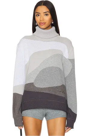 House of Sunny PULL OVERSIZED COL MONTANT AVEC JACQUARD in .