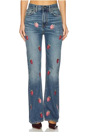 Fiorucci Raspberry Print Flare in .