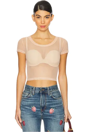 Fiorucci Embroidered Tulle Crop Top in .
