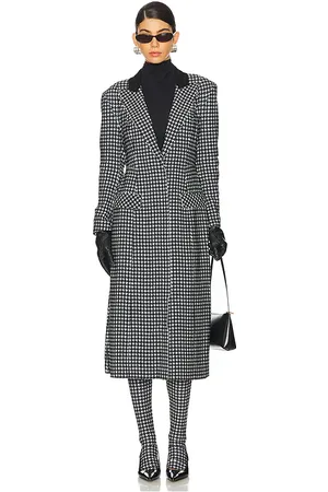 Norma Kamali MANTEAU in Black,White.