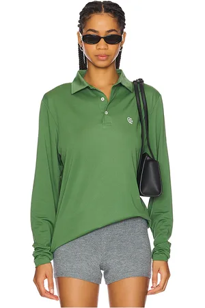 Quiet Golf Monogram Long Sleeve Polo in .