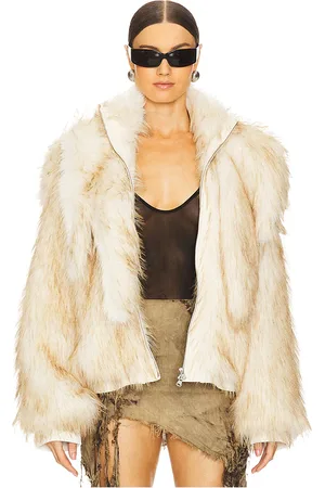 Marrknull Faux Hair Shearling Jacket in .
