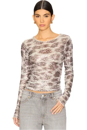Free People MANCHES LONGUES PRINTED GOLD RUSH in .