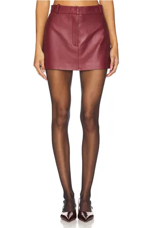 AEXAE JUPE MINI EN CUIR in .