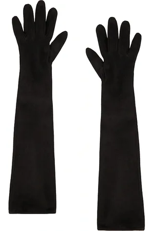 Manokhi Long Velvet Gloves in .