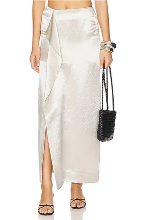Bondi Born Kobe Wrap Over Maxi Skirt in .